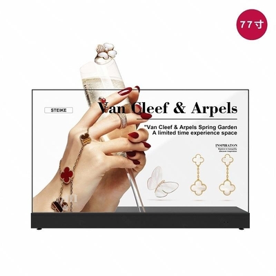 77 Inch Transparent Oled Screen Desktop Embedded 4K Suitable For Smart Conference Rooms