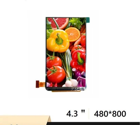 4.3 ইঞ্চি আরজিবি ওলেড ডিসপ্লে আর্ডুইনো 480x800 MIPI ইন্টারফেস শিল্প স্ক্রিনের জন্য