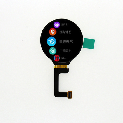 1.3 Inch Round TFT Display 240x240 Resolution 24 pins MCU Interface Driving IC GC9A01 300C/D brightness